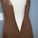 Alfred Angelo  Brown Sleeveless Knee Length Cocktail Prom Formal Chiffon Dress 10 Photo 7