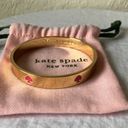 Kate Spade : Pink & Gold tone “Spot the Spade” bangle/bracelet- 6 pink spades Photo 15