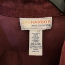 Sag Harbor  Jean Co Corduroy Burgundy Jacket - Size 14 Photo 2