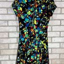 Parker  Bold Floral Print Short Sleeve Fit and Flare Dress Size S Photo 8