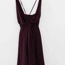 Indah / Revolve Tahani Silk Backless Cowl Neck Mini Dress in Plum Photo 6