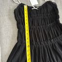 ZARA New  Black Baby Doll Romance Mini Dress Size M Photo 4