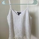 AQUA White Crochet Top Photo 0