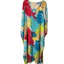 Natori N by  Multicolored Bora Bora Crinkle Caftan Size Large Photo 3