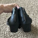 Eileen Fisher  Kes Perforated Nubuck Wedge Sandals in Black Size 8 Photo 3