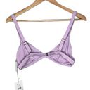 ANDIE NWT  Swim The Caicos Triangle Bikini Top Removable Cups M Lavender #3021 Photo 5