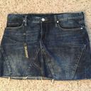 BLANK NYC  DISTRESSED DENIM JEAN MINI SKIRT Y2K DRESS GIFT PARTY sz 31 Photo 1