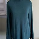 Thread and Supply  micro- modal ribbed Forrest green long sleeve shirt Photo 0