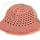 Handmade Pink Crochet Bucket Hat,  Bubblegum Twee Photo 1