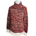 Philosophy  Multicolor Chunky Knit Sweater Turtleneck Large Photo 2