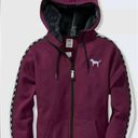 PINK - Victoria's Secret Sequin detail fleece warm tech vs pink hoodie zip up Photo 0