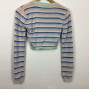 ZARA Striped Crop Sweater Size Small Photo 1