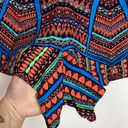 Alexis Tribal Aztec Boho Multicolored High Rise Shorts Photo 6