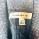 Anne Klein  II Black Gray Plaid Single Button Blazer Jacket Size 2 Women’s VNTG Photo 1