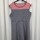 Draper James  Blue&White Stripe Ponte Knit A Line Dress Sz.XL Photo 2