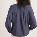 Marine layer  Nixi Collarless Blouse Photo 1