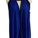 City Chic  Top Womens Size 16 Blue Sleeveless Halter Neck‎ Preppy Date Minimalist Photo 0