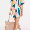 Bar III  Pop Art Color-Block O-Ring Beach Swimwear Tunic Cover-Up NWT L Photo 0