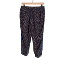 Madewell Prairie Posies Track Trousers In Prairie Floral True Black Photo 4