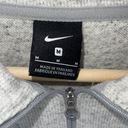 Nike  Womens Heathered Quarter Zip Mock Neck Long Sleeve Jacket Gray Size Medium Photo 4