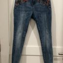 New York & Co. Floral Skinny Jeans Photo 1