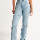 Abercrombie & Fitch Abercrombie Curve Love Ultra High Rise 90s Straight Jeans Photo 6