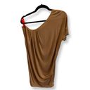 United Colors Of Benetton Vintage  dress one shoulder, stretch, size small, camel Photo 1