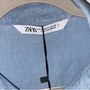 ZARA  Cropped Blue Top(Size Medium) Photo 7