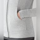 Lululemon  Scuba Hoodie Heathered Vapor Grey Jacket Size 4 Photo 7