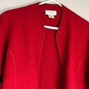 Studio Works  ruby red wool sweater cardigan zip cardigan M Photo 1