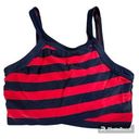 DKNY  Swim Women's Medium Red and Black Striped Bikini Top Photo 0