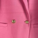 Talbots  Double Knit Long Blazer Jacket Double Breasted Pink Size 14W Photo 5