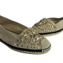 Brian Atwood  Hartwell Jewel Embellished Slip On Espadrille Loafers 10 Photo 3