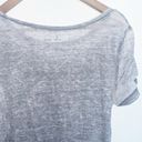 l*space Susina Gray Ruched Side Short Sleeve  Dye Shirt Photo 2