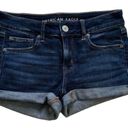 American Eagle  Shorts Super Stretch Mid Rise Cuffed Shortie Denim Jean Size 4 Photo 10