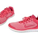 Nike  Womens Free Run Sun Running Shoes Sz 9.5 Athletic Sea Coral Pink Photo 3