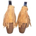 Jessica Simpson  cute fringe suede like booties size 6 like new Photo 2