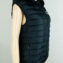 H&M  Black Sleeveless Hooded Puffer Jacket Coat Strictly Exclusive Women's M Photo 7