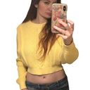 Industry  Yellow Puff Sleeve Sweater Size M NWT Photo 0