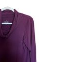 Cuddl Duds Cuddl Dudds Top Womens Medium Purple Sottwear Stretch Tunic Cowl Neck Blouse Photo 2