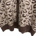 RD Style  Cardigan Leopard Animal Print Brown Gray Oversized NWT Size Small Photo 9