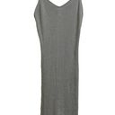 Harper  New York Spaghetti Strap Bodycon Gray Sweater Dress Size Medium Photo 0