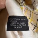 Kasper  Yellow Checkered Houndstooth Double Breasted Size 8 Photo 2