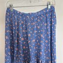 American Eagle  Blue Floral High-Low Maxi Skirt Photo 2