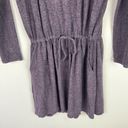 Chaser NWT  Plush Long Sleeve Criss-Cross Back Tie Waist Dress Purple Size Small Photo 2