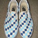 Vans Blue/Off White Checkered Slip-Ons Photo 0