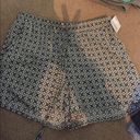 Nordstrom NWT tie flowy shorts black and blue pattern Photo 0