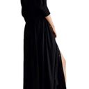 Free People  String Of Hearts Dress Women Size XS Black Linen Blend Casual Maxi Photo 1