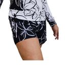 La Blanca  Women's Black & White Floral Banded Boardshort Swimsuit Bottom XS NWT Photo 2