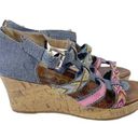 Sam Edelman  Elsie Tia Strappy Multicolored
Wedge Sandals Photo 0